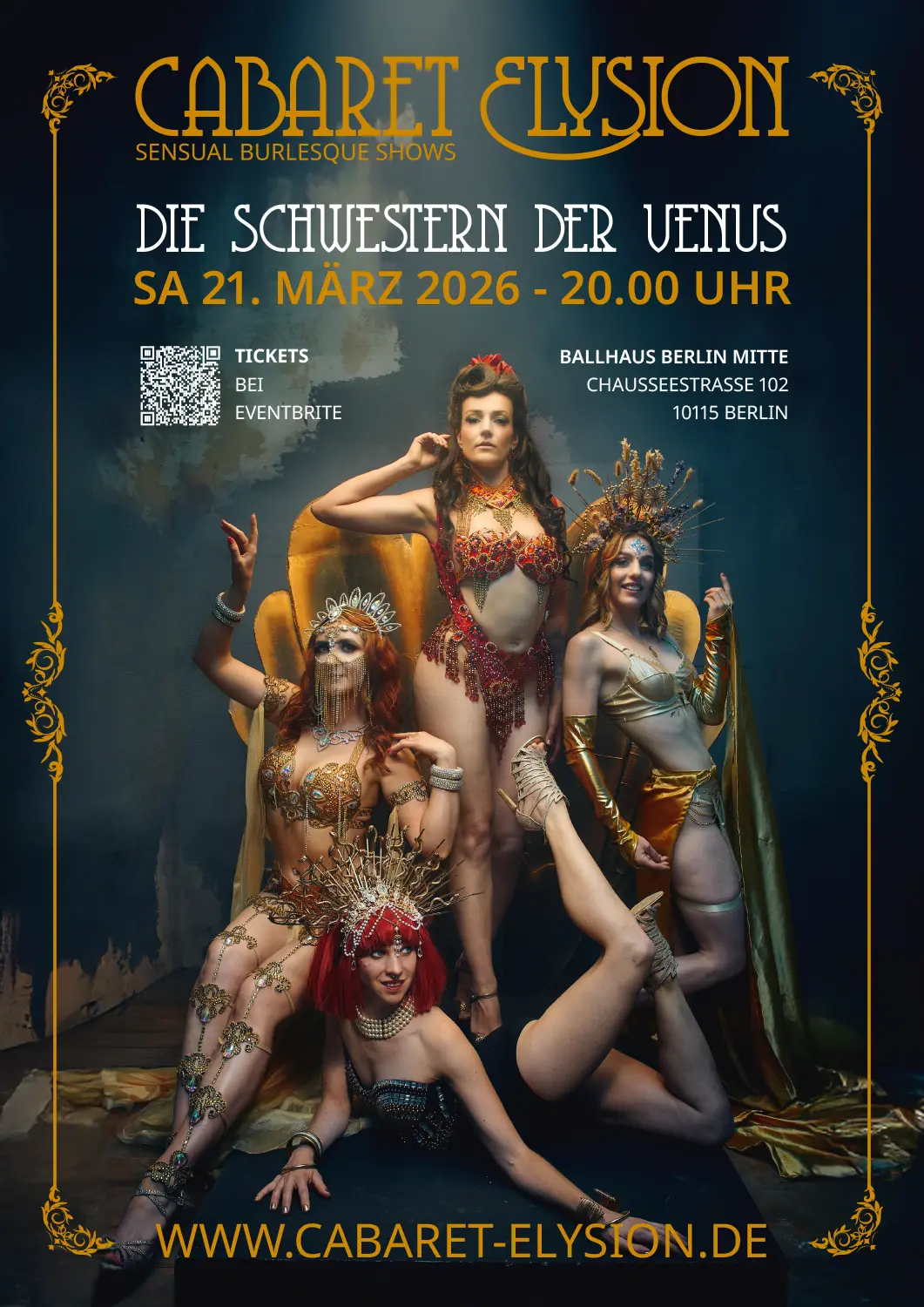 Cabaret Elysion Berlin - Die Schwestern der Venus - Burlesque Show - 26.03.2026